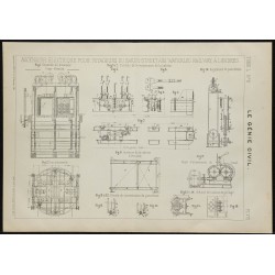 1906 - Plan ascenseur électrique 