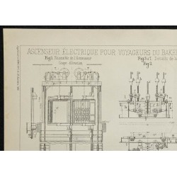 1906 - Plan ascenseur électrique 