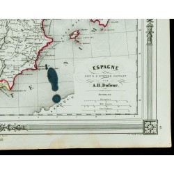 Gravure de 1846 - Espagne sous l'Empire Romain - 5