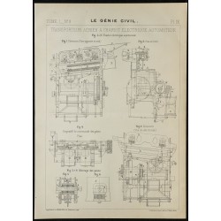 1906 - Transporteur aérien à chariot électrique 