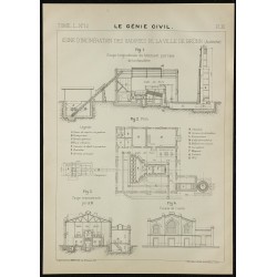 1907 - Plan de l'usine d'incinération de Brünn 