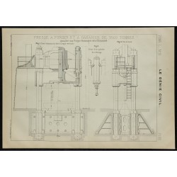 1907 - Plan de presse à forger 