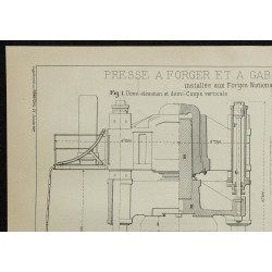 1907 - Plan de presse à forger 