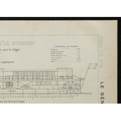 1908 - Plan du vapeur 'Le Bonnier' 
