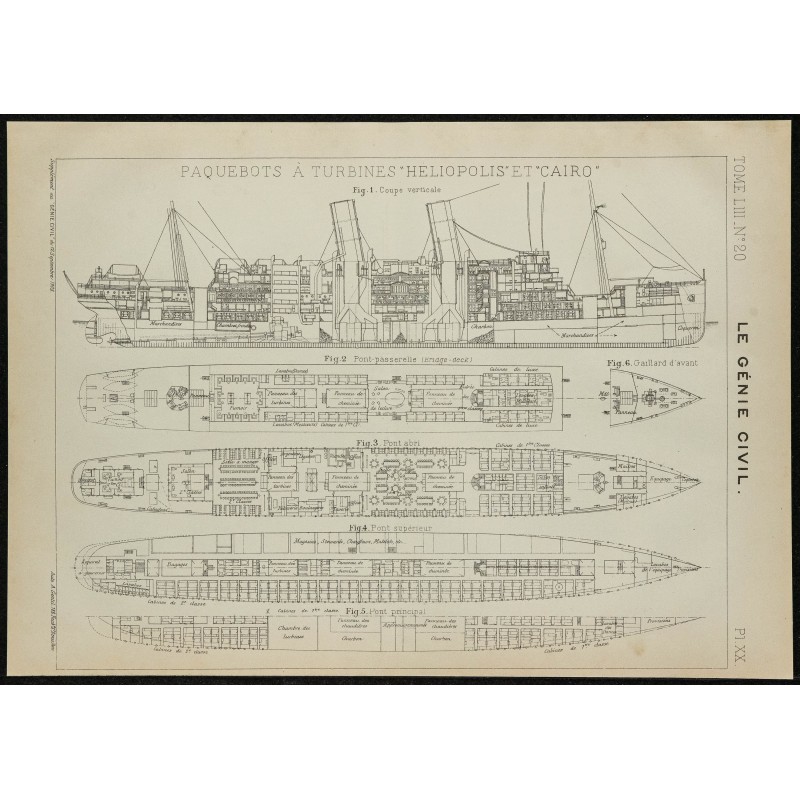 1908 - Plan Heliopolis & Cairo 