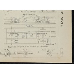 1908 - Plan du funiculaire électrique de Heidelberg 