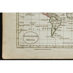 1802 - Carte de la Mappemonde Réduite 