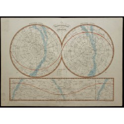 1850 - Planisphère céleste 