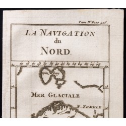 Gravure de 1743 - Carte du nord de l'Europe - 2