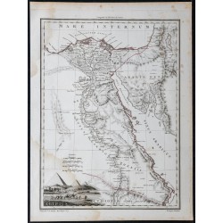 1812 - Carte de l'Égypte antique 