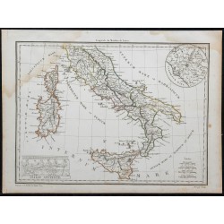 1812 - Carte de l'Italie Antique 