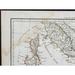 1812 - Carte de l'Italie Antique 