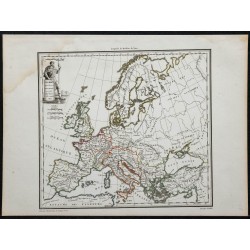 1809 - Carte de l'Europe au V° siècle 