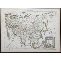 1812 - Carte de l'Empire des Mongols 