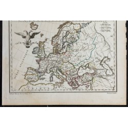 1812 - Carte de l'Europe au Moyen-âge 