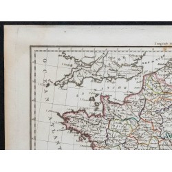 1812 - Carte de France et Italie septentrionale 