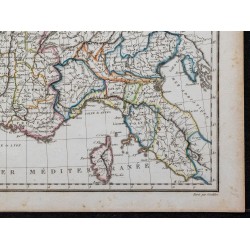 1812 - Carte de France et Italie septentrionale 