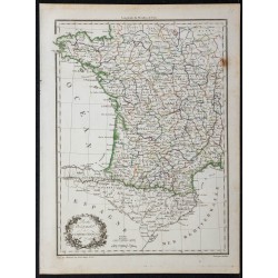 1812 - Partie occidentale de l'Empire Français 