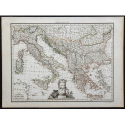 1812 - Carte d'Italie et Grèce 