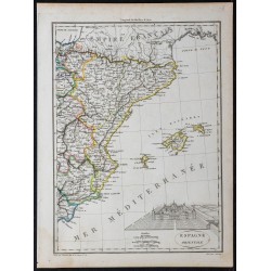 1812 - Carte de l'Espagne orientale 