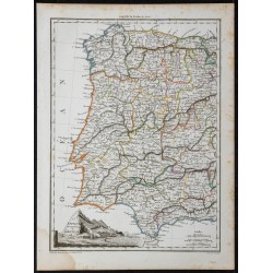 1812 - Carte d'Espagne et Portugal 
