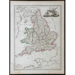 1812 - Carte d'Angleterre et Pays de Galles 