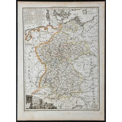 1812 - Carte de la Confédération du Rhin 