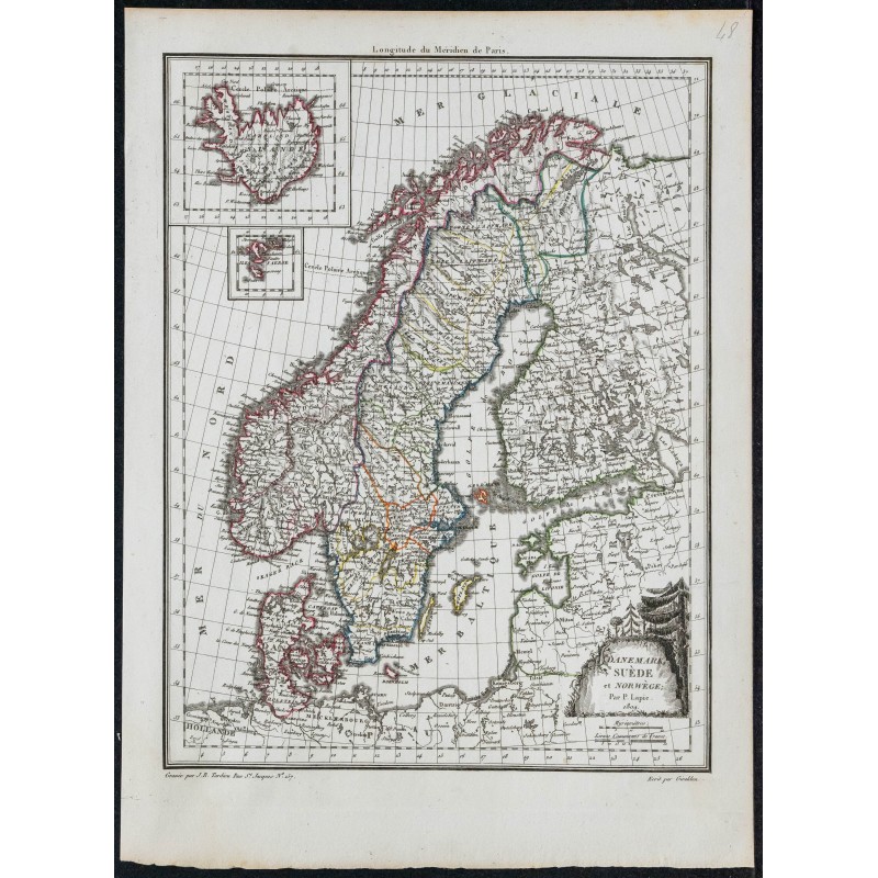 1809 - Carte de Scandinavie 