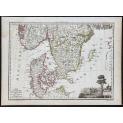 1812 - Carte de Scandinavie