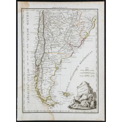 Gravure de 1812 - Carte de l'Argentine... - 1