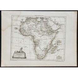 Gravure de 1809 - Carte d'Afrique - 1