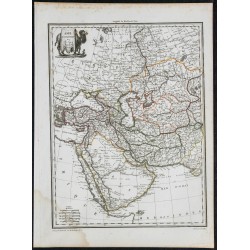 Gravure de 1809 - Carte de l'Asie occidentale - 1