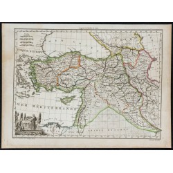 Gravure de 1812 - Carte de Turquie d'Asie - 1