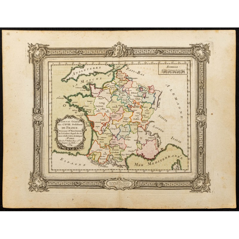 1764 - Carte des présidiaux 