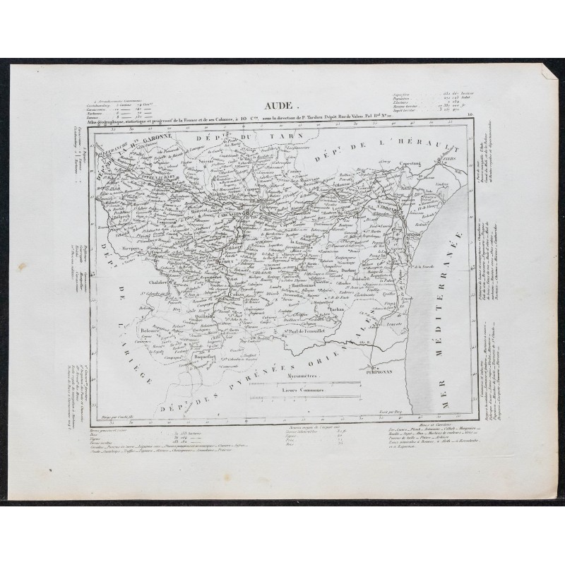 1840c - Carte de l'Aude 