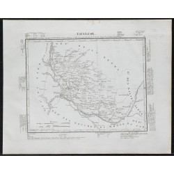 Gravure de 1840c - Carte du Vaucluse - 1