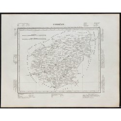 1840c - Carte de la Corrèze