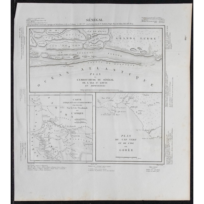 1840c - Carte du Sénégal 