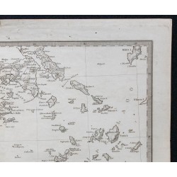 1829c - Carte de Grèce du Sud et Crète 