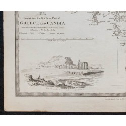 1829c - Carte de Grèce du Sud et Crète 