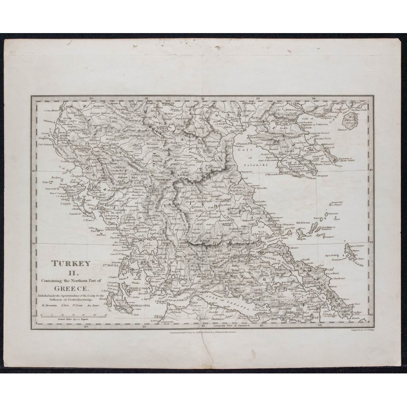 1829c - Carte de Turquie et Grèce du Nord 