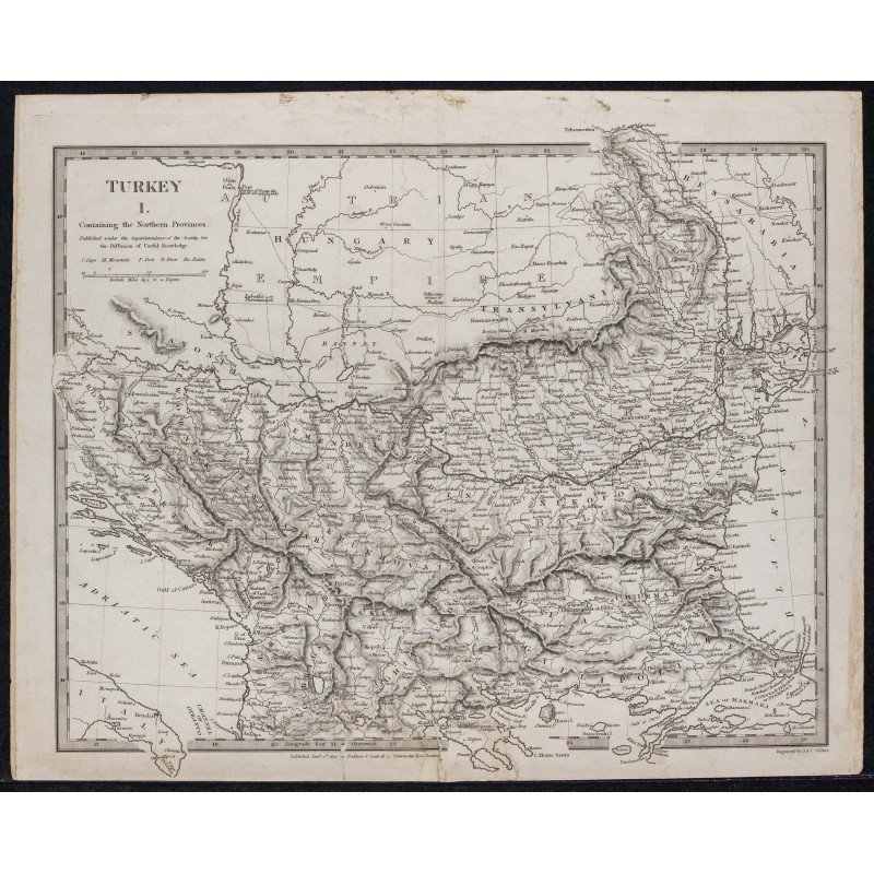 1830c - Carte de Turquie et ses régions nord 