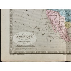 Gravure de 1845 - Amérique du Nord par Fremin - 2