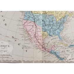 Gravure de 1845 - Amérique du Nord par Fremin - 3