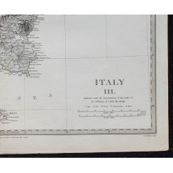 1830c - Carte de l'Italie et Sicile 