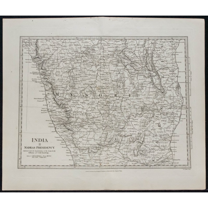 1831c - Carte de l'Inde et Présidence de Madras 