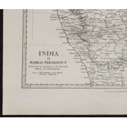 1831c - Carte de l'Inde et Présidence de Madras 