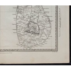 1831c - Carte de l'Inde et Sri Lanka (Ceylan) 