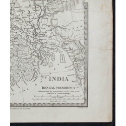 1831c - Carte de la présidence du Bengale 