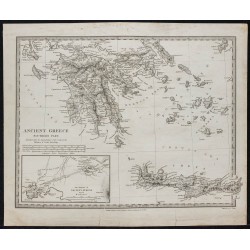 1829c - Carte de Grèce du Sud 